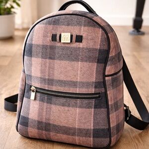 SAVE MY BAG Plaid Stampata Made in Italy Bag Backpack